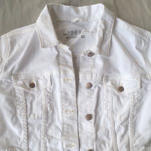 GAP White Denim Jacket
